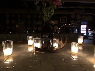 Oxbow growler with candles